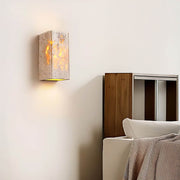 Whitmore Frame Travertine Outdoor Wall Light — gallery image 7