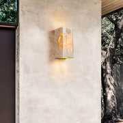 Whitmore Frame Travertine Outdoor Wall Light — gallery image 10
