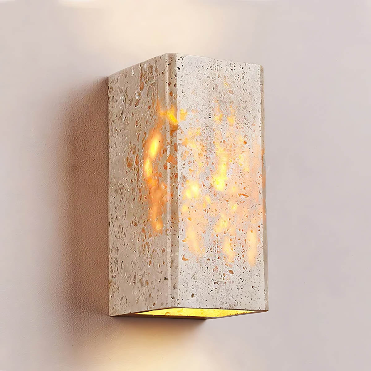 Whitmore Frame Travertine Outdoor Wall Light — gallery image 18