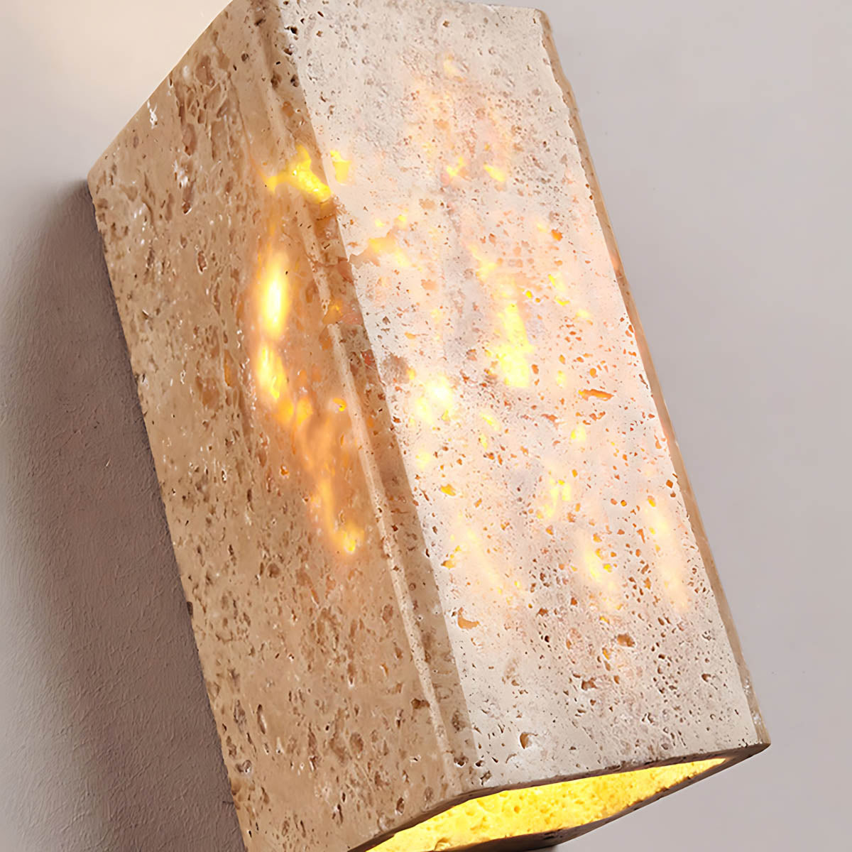 Whitmore Frame Travertine Outdoor Wall Light — gallery image 19