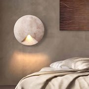 Woodford Frame Travertine Wall Sconce — gallery image 7