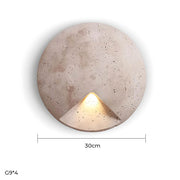 Woodford Frame Travertine Wall Sconce — gallery image 12