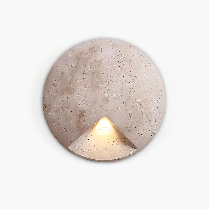 Woodford Frame Travertine Wall Sconce — gallery image 1