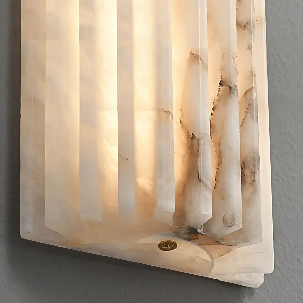 Ashford Vessel Marble Fluted Wall Sconce — gallery image 11