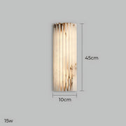 Ashford Vessel Marble Fluted Wall Sconce — gallery image 13