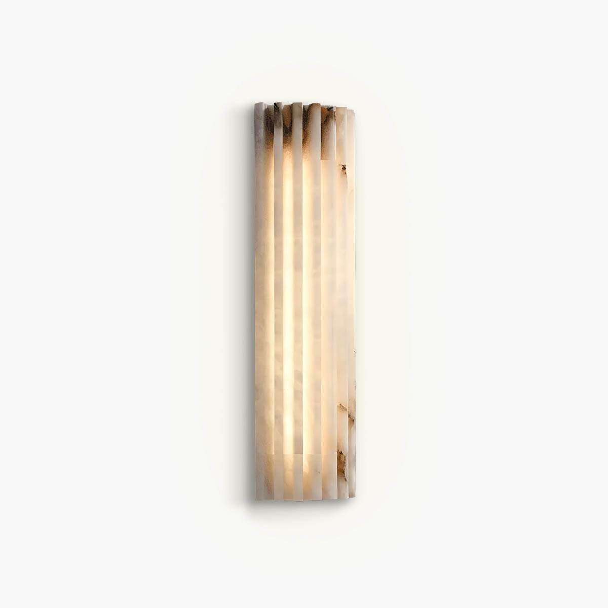 Ashford Vessel Marble Fluted Wall Sconce — gallery image 1