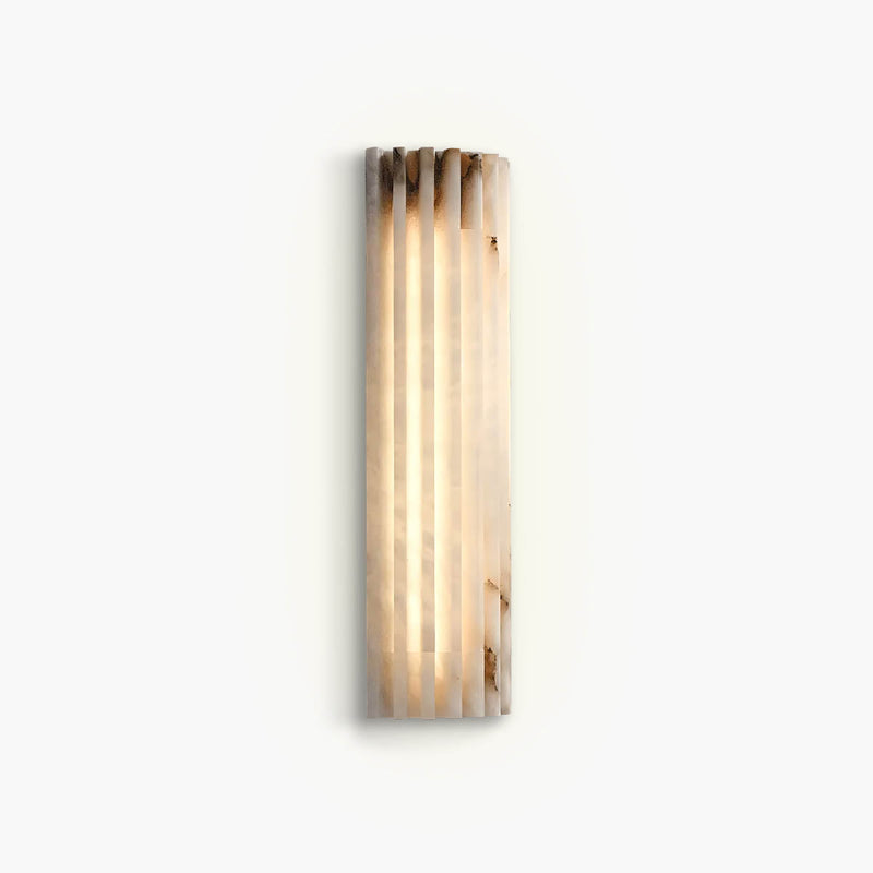 Ashford Vessel Marble Fluted Wall Sconce — gallery image 1