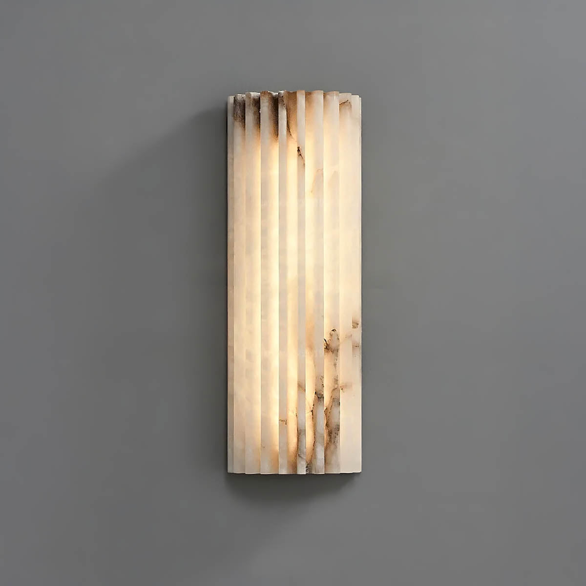 Ashford Vessel Marble Fluted Wall Sconce — gallery image 9
