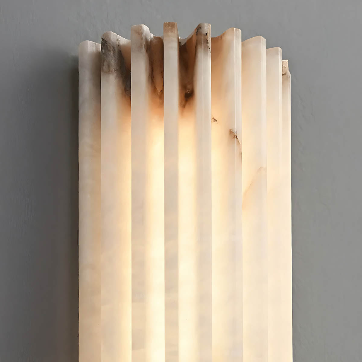 Ashford Vessel Marble Fluted Wall Sconce — gallery image 10