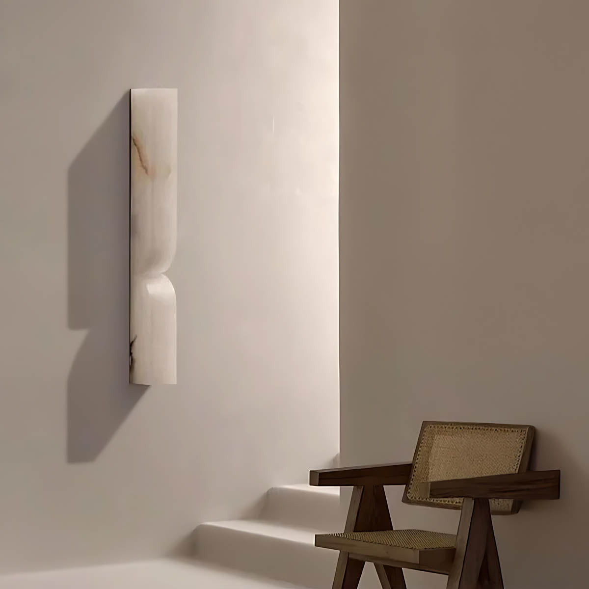 Alder Vessel Marble Hourglass Wall Sconce — gallery image 9