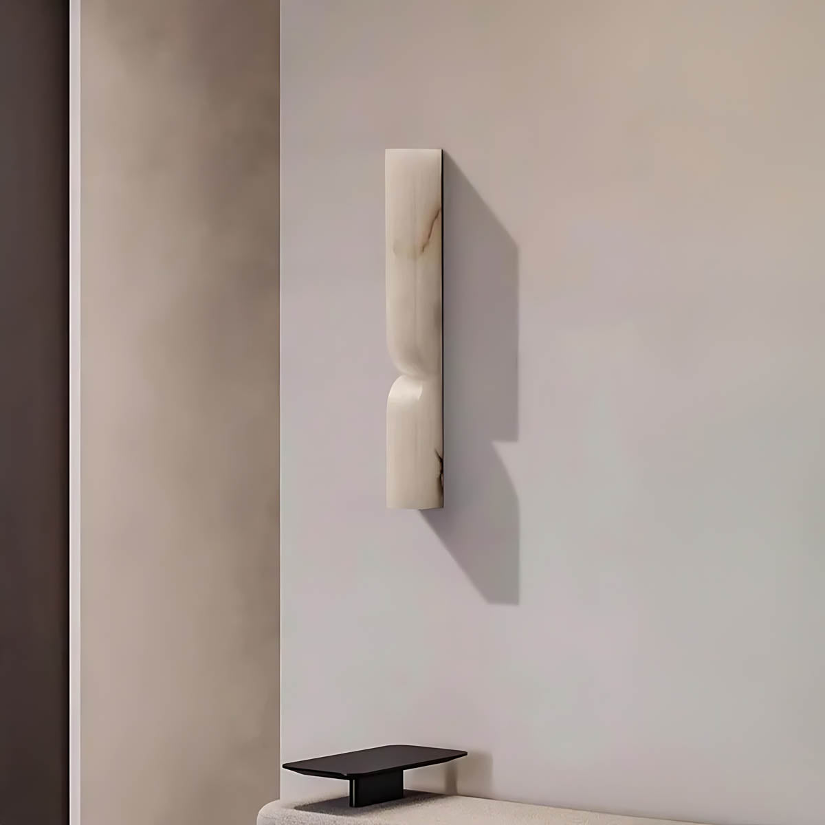 Alder Vessel Marble Hourglass Wall Sconce — gallery image 11