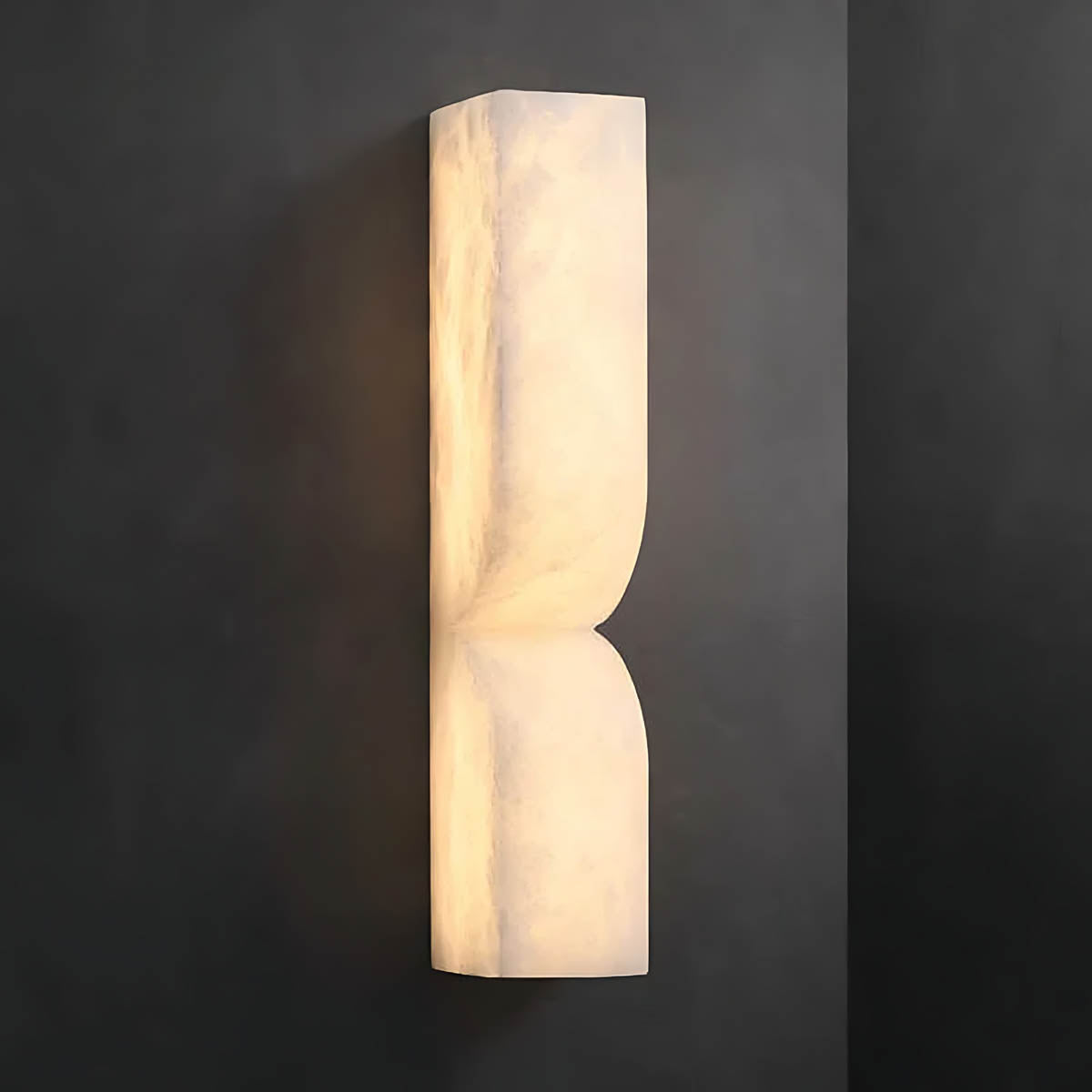 Alder Vessel Marble Hourglass Wall Sconce — gallery image 12