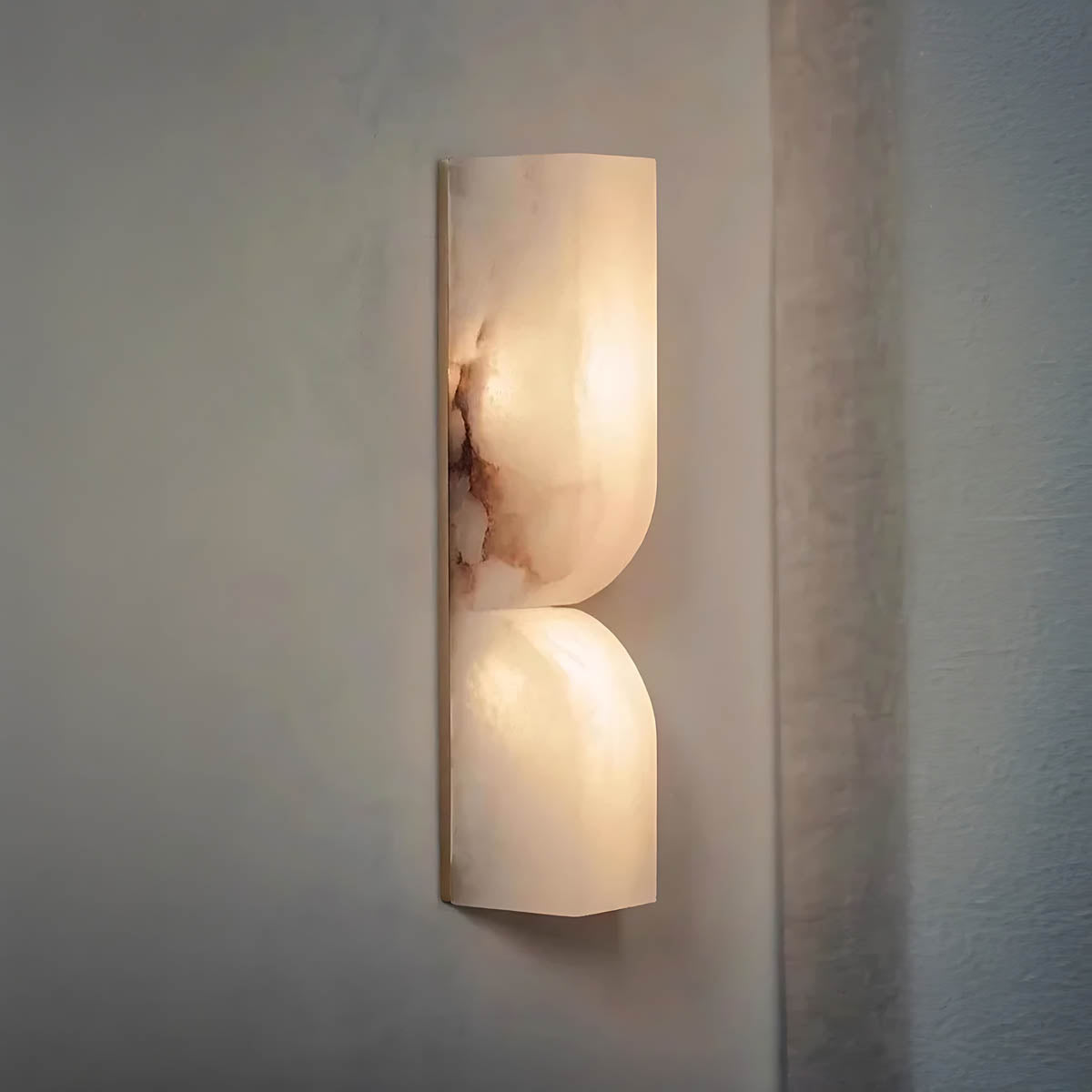 Alder Vessel Marble Hourglass Wall Sconce — gallery image 8