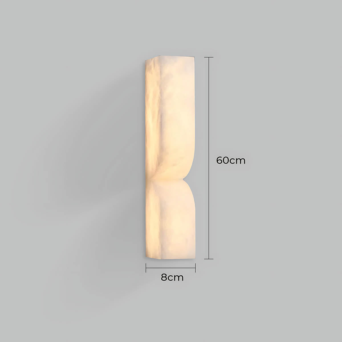 Alder Vessel Marble Hourglass Wall Sconce — gallery image 14