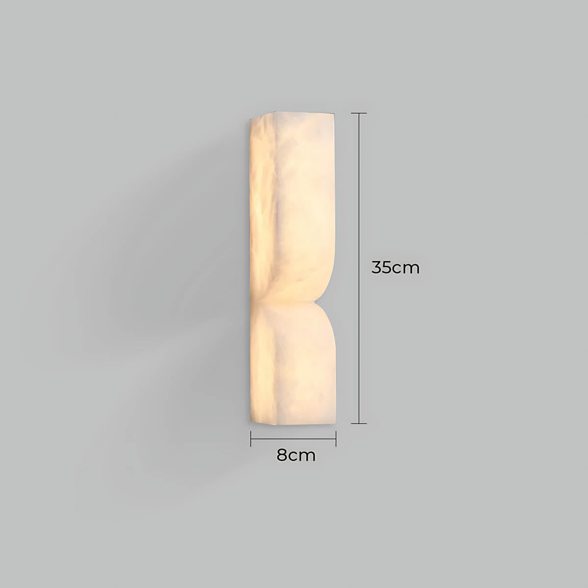 Alder Vessel Marble Hourglass Wall Sconce — gallery image 15