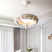 Bracken Vessel Resin Ring Chandelier — gallery image 2