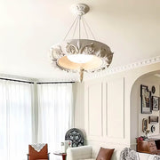 Bracken Vessel Resin Ring Chandelier — gallery image 6