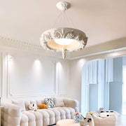 Bracken Vessel Resin Ring Chandelier — gallery image 4