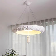 Bracken Vessel Resin Ring Chandelier — gallery image 7