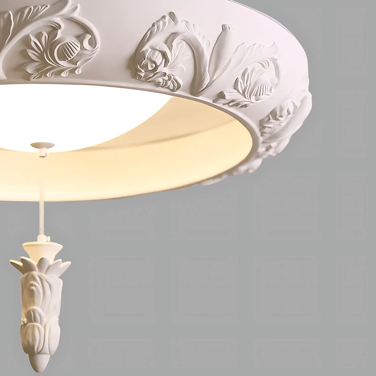 Bracken Vessel Resin Ring Chandelier — gallery image 12