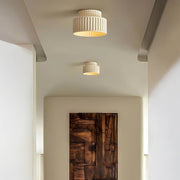 Hollis Vessel Resin Pleated Ceiling Light — gallery image 6