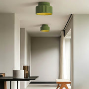 Hollis Vessel Resin Pleated Ceiling Light — gallery image 7