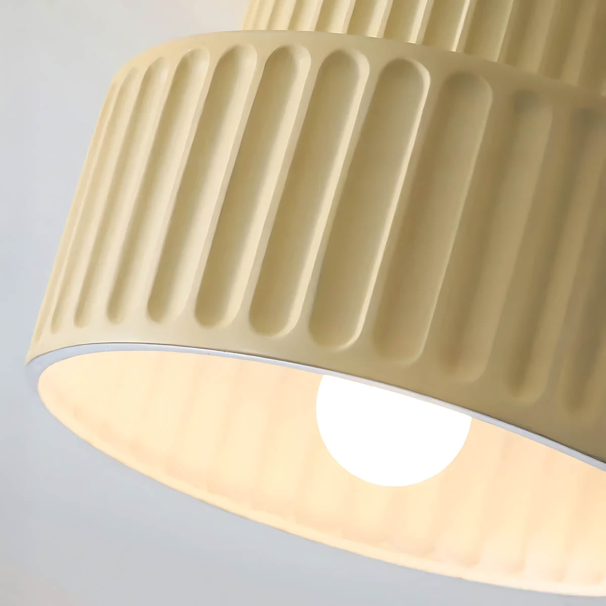 Hollis Vessel Resin Pleated Ceiling Light — gallery image 14