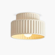 Hollis Vessel Resin Pleated Ceiling Light — gallery image 1