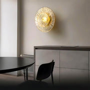 Rowan Vessel Glass Ribbed Wall Sconce — gallery image 6