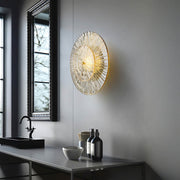 Rowan Vessel Glass Ribbed Wall Sconce — gallery image 7