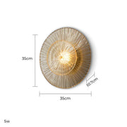 Rowan Vessel Glass Ribbed Wall Sconce — gallery image 15