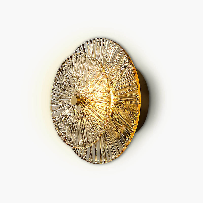 Rowan Vessel Glass Ribbed Wall Sconce — gallery image 1