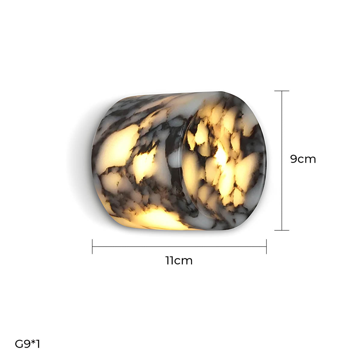Juniper Vessel Marble Wall Sconce — gallery image 11