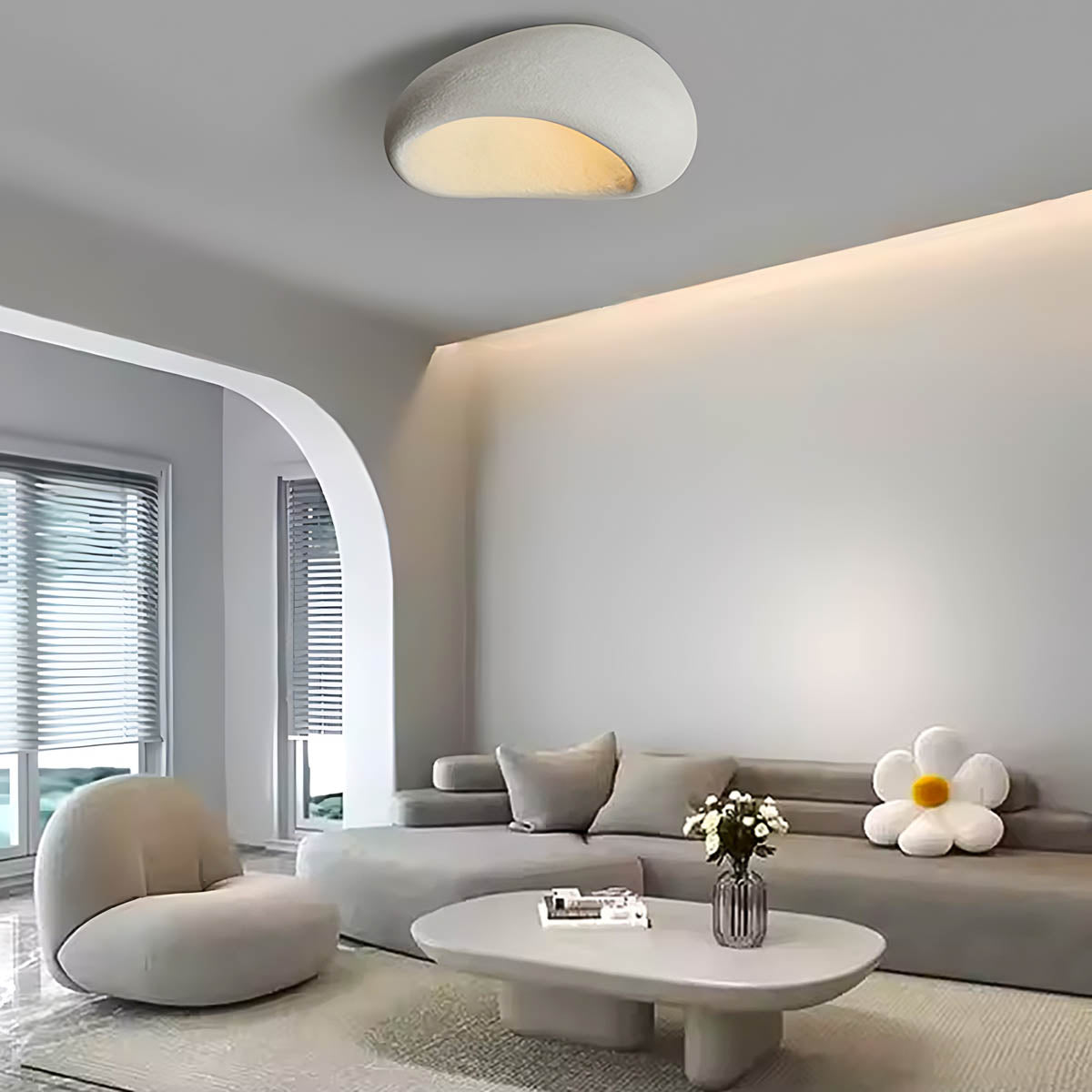 
Hawthorn Vessel Resin Pebble Ceiling Light — photo 6