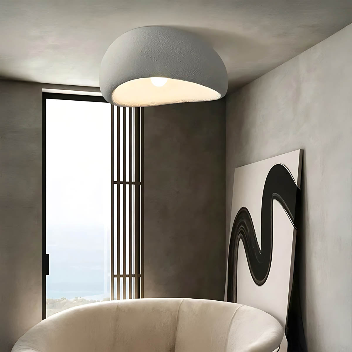 
Hawthorn Vessel Resin Pebble Ceiling Light — photo 7