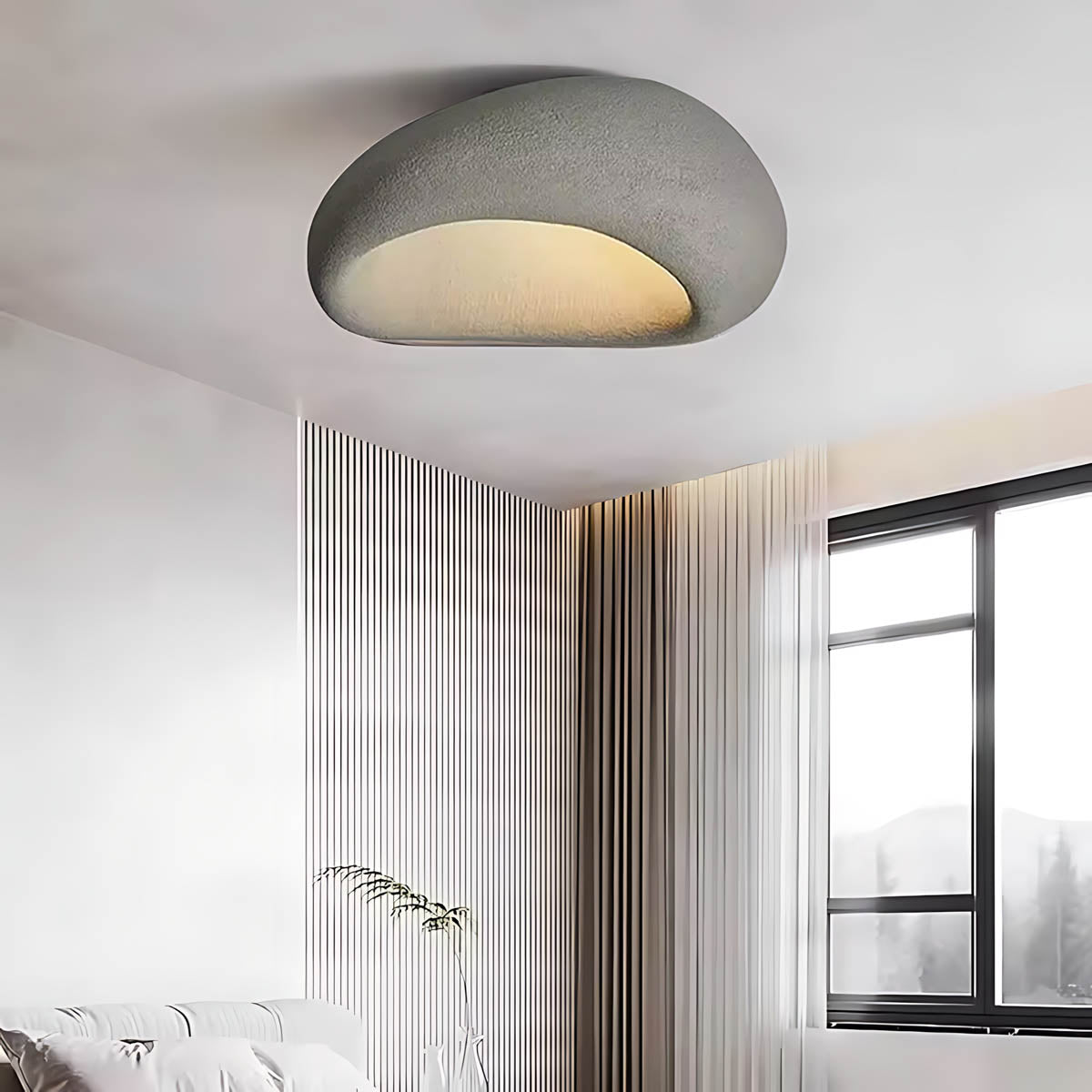 
Hawthorn Vessel Resin Pebble Ceiling Light — photo 3