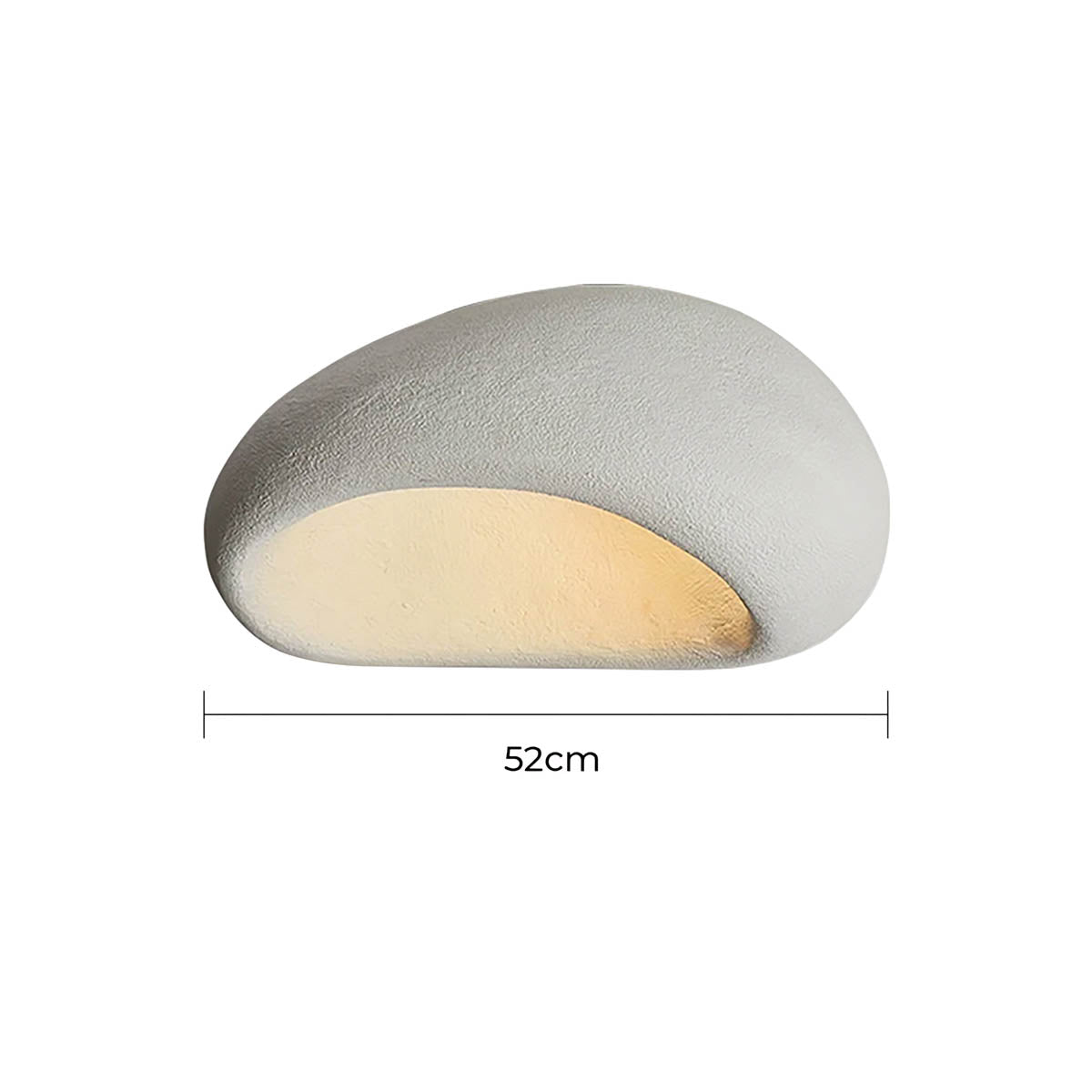 
Hawthorn Vessel Resin Pebble Ceiling Light — photo 15