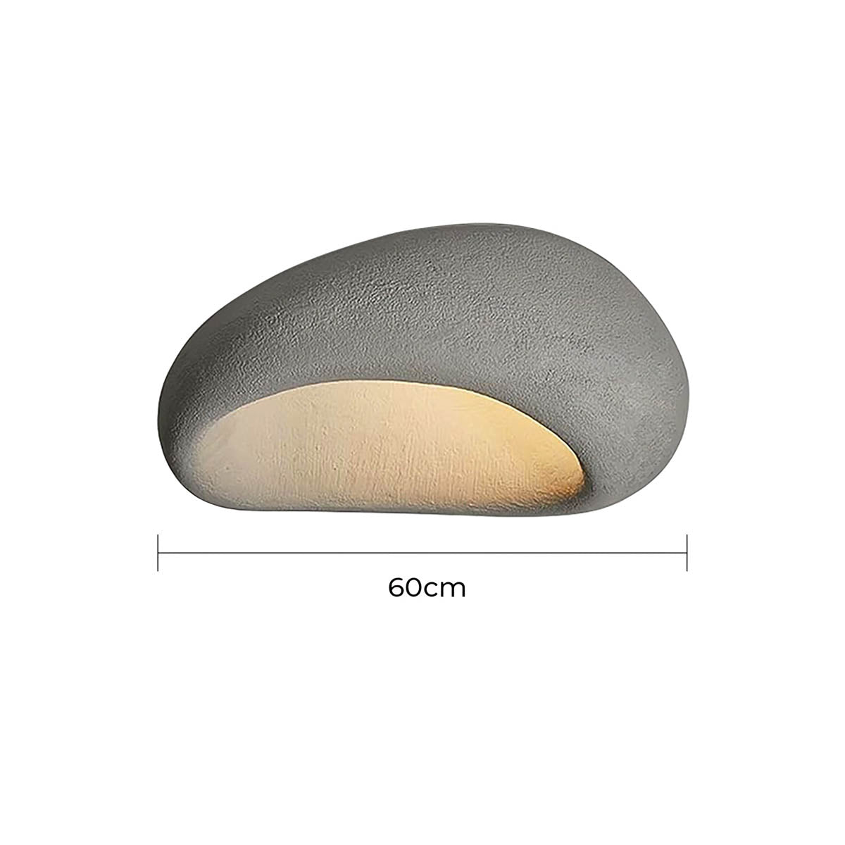 
Hawthorn Vessel Resin Pebble Ceiling Light — photo 13