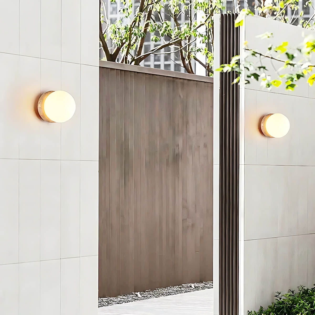 Sorrel Vessel Glass Ring Outdoor Wall Light — gallery image 3
