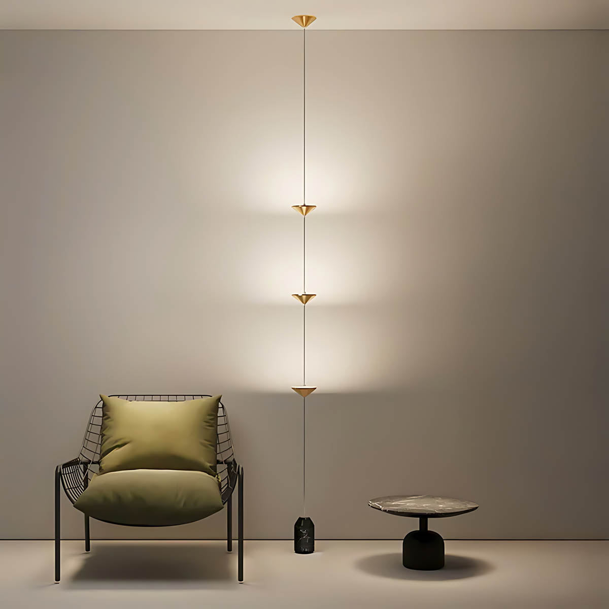 Tilden Vessel Marble Floor Lamp — gallery image 2