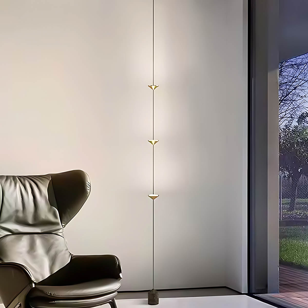 Tilden Vessel Marble Floor Lamp — gallery image 5