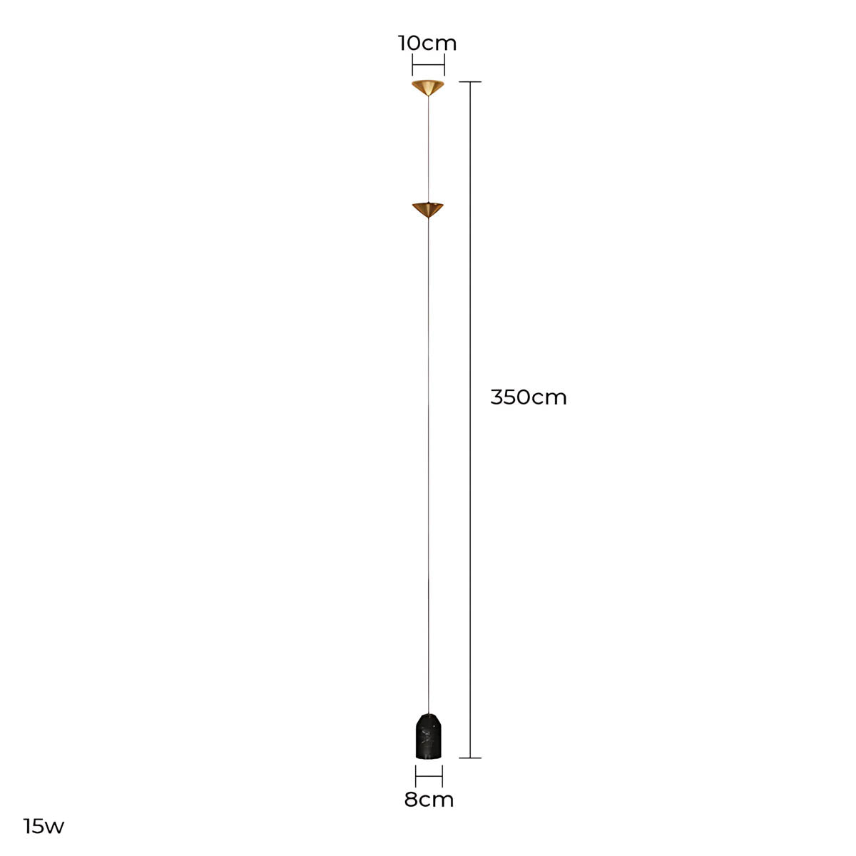 Tilden Vessel Marble Floor Lamp — gallery image 11