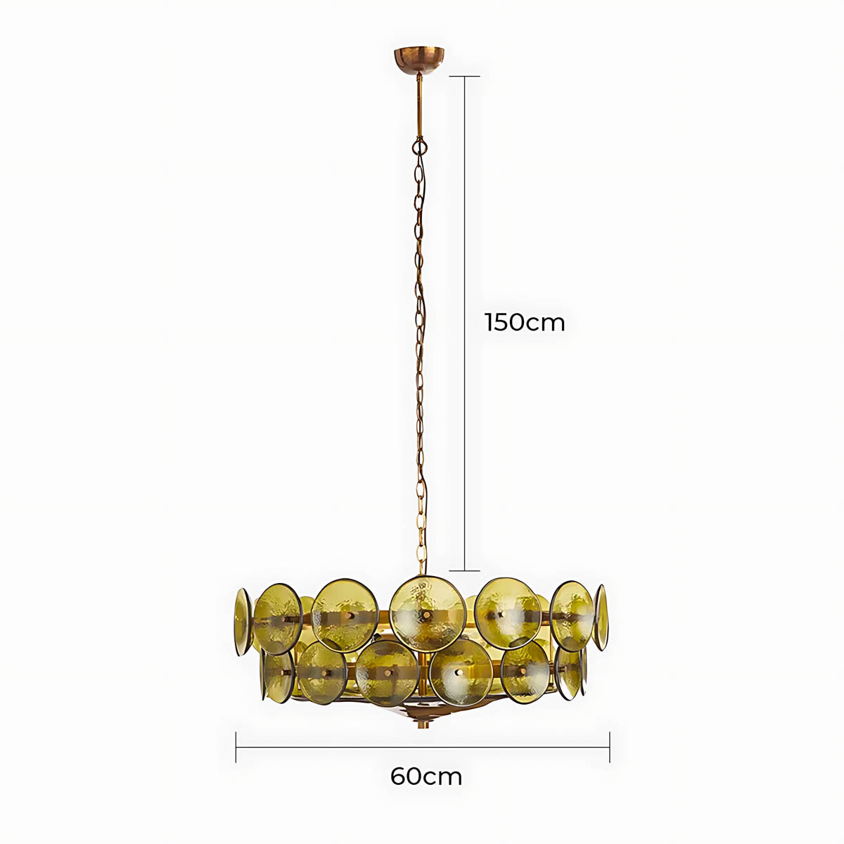 Reed Vessel Glass Chandelier — gallery image 19