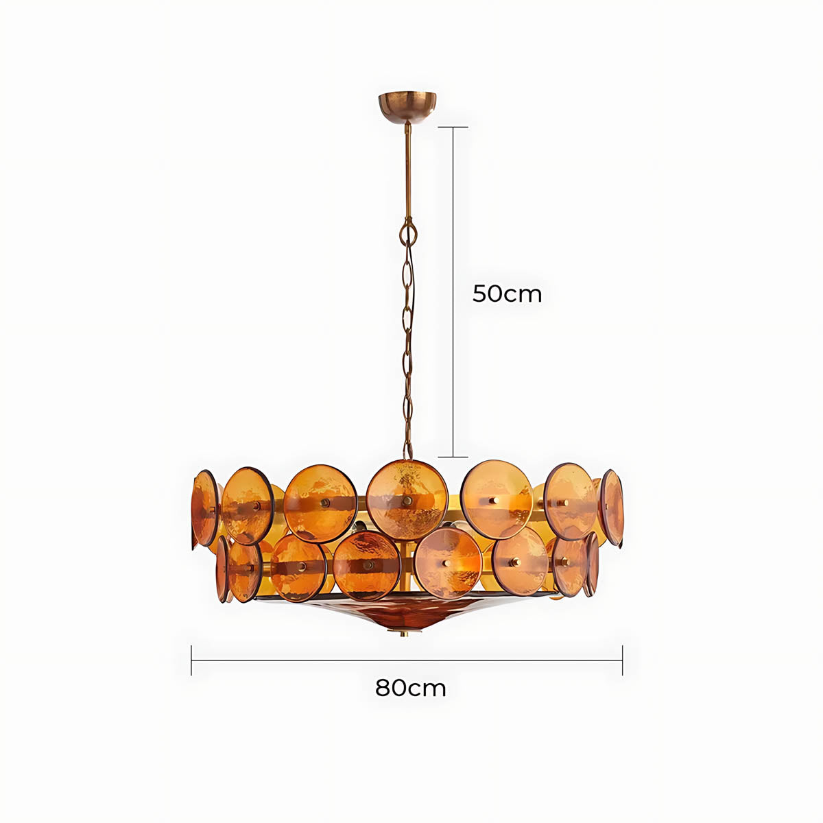 Reed Vessel Glass Chandelier — gallery image 22