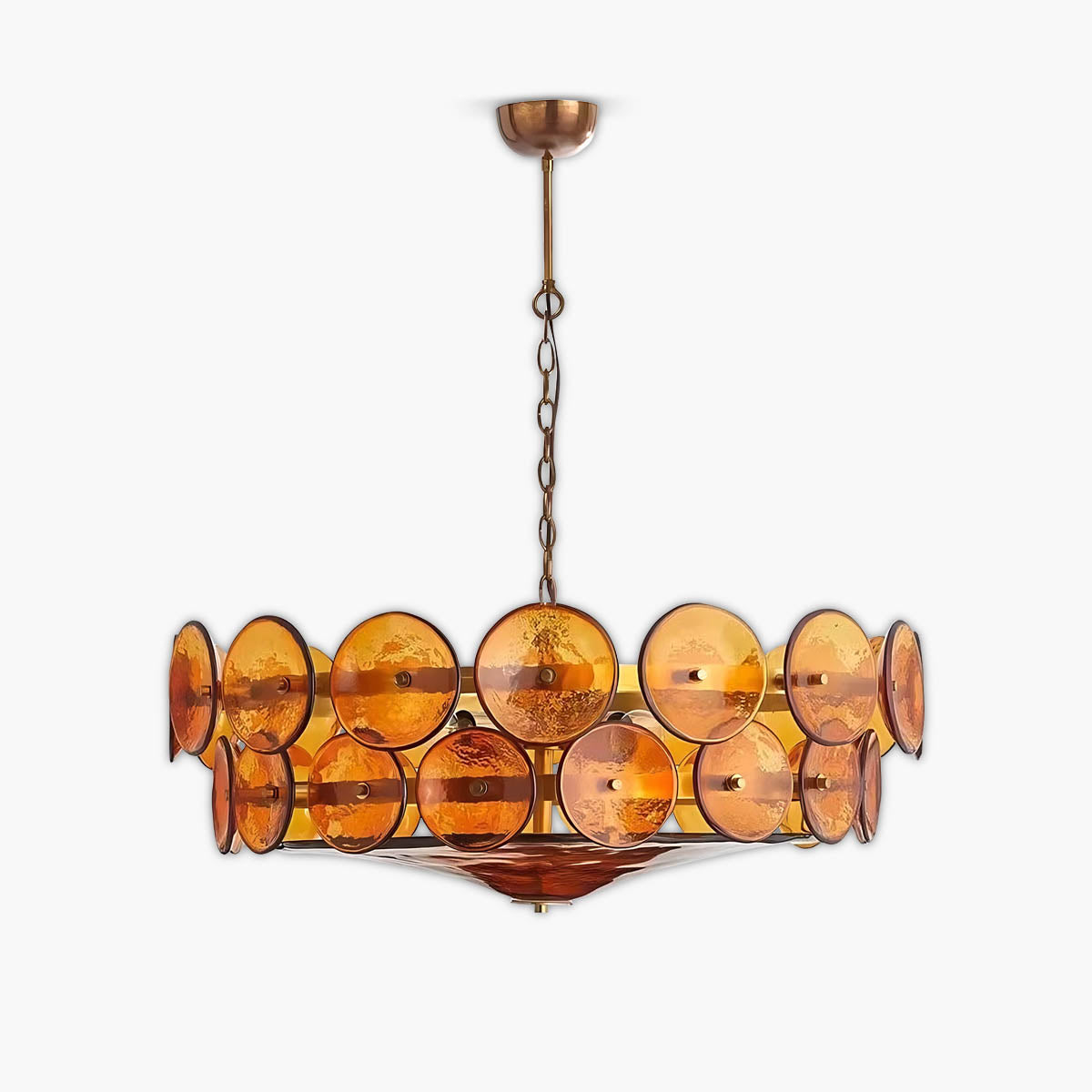 Reed Vessel Glass Chandelier — gallery image 1