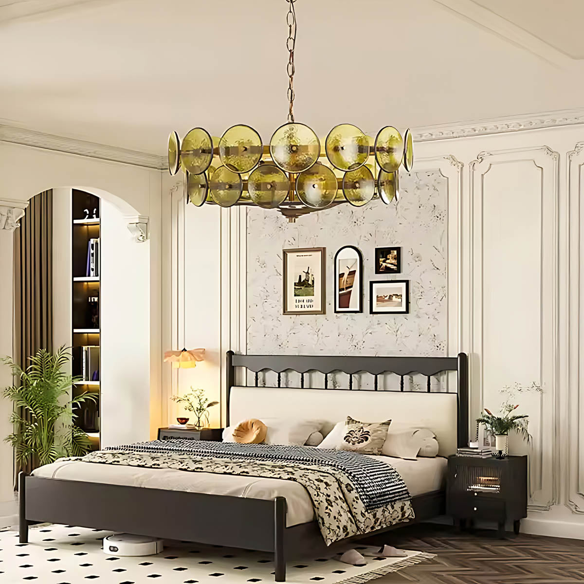 Reed Vessel Glass Chandelier — gallery image 6