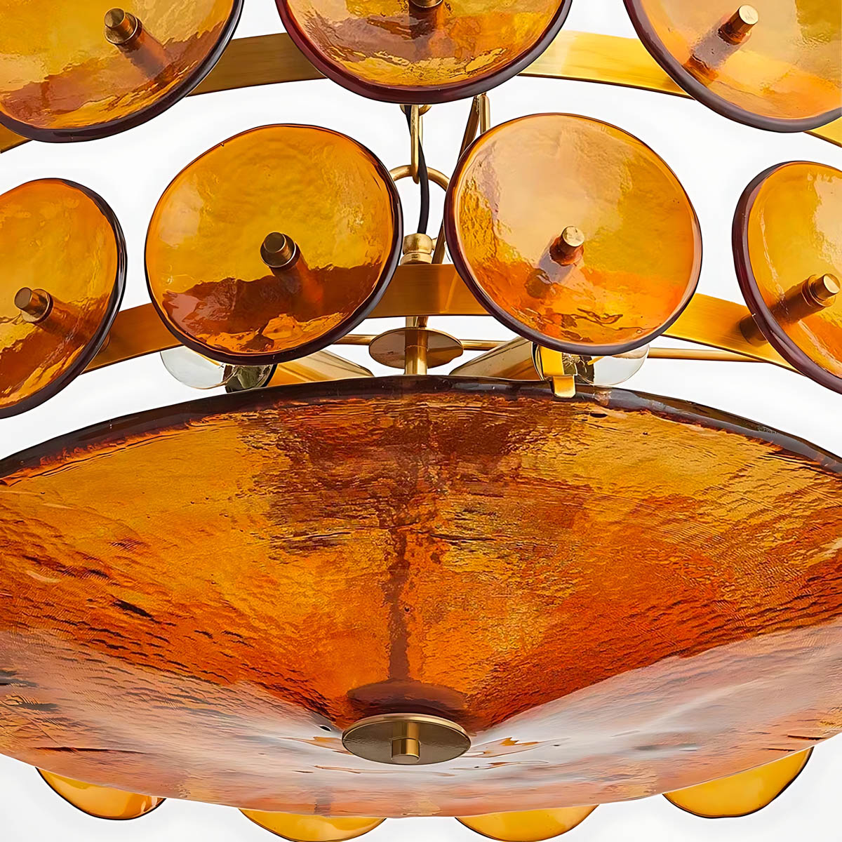 Reed Vessel Glass Chandelier — gallery image 18