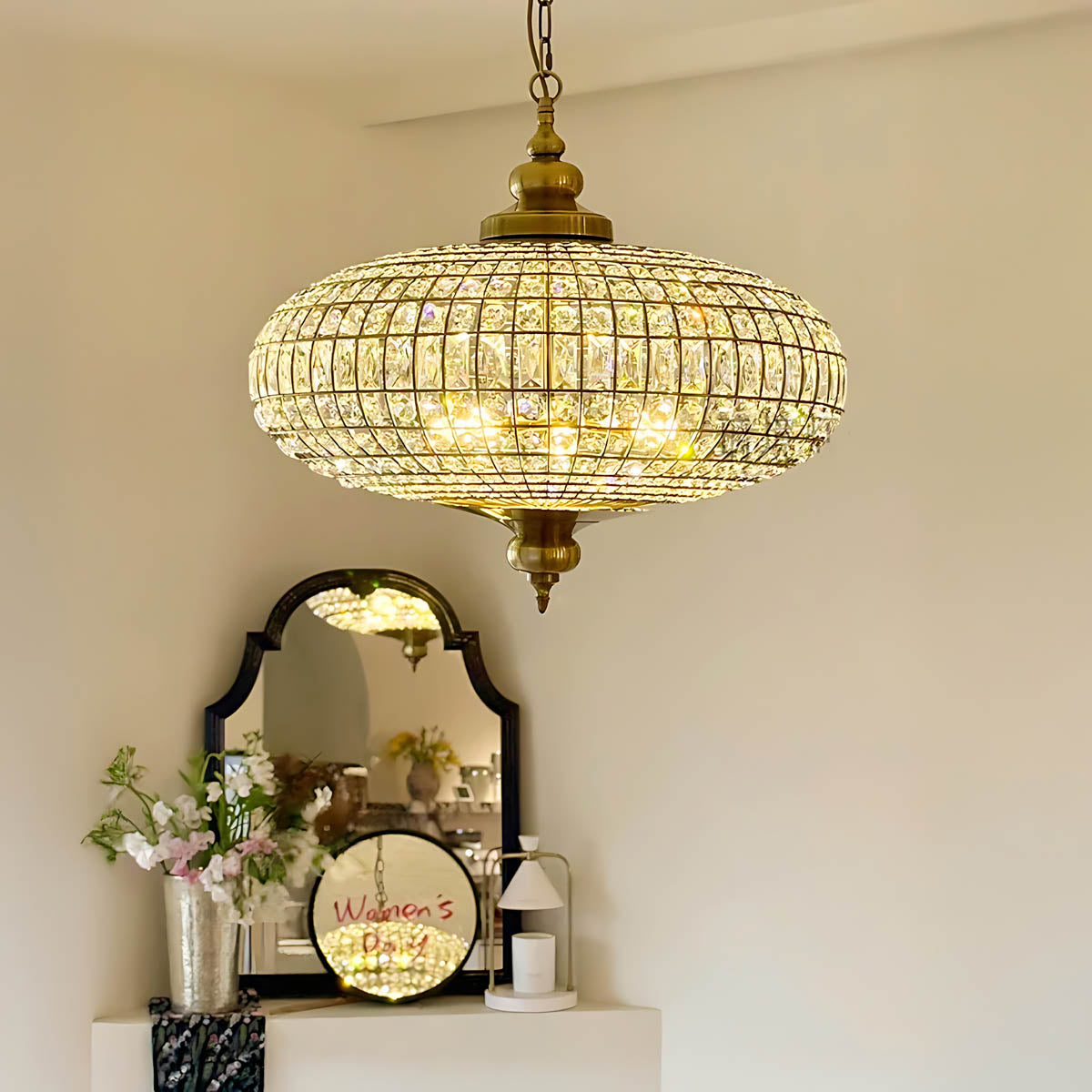 Fenwick Vessel Crystal Dome Chandelier — gallery image 3