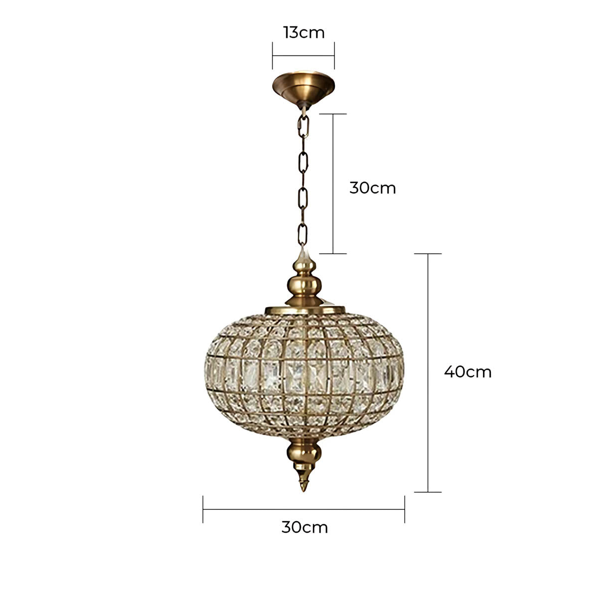 Fenwick Vessel Crystal Dome Chandelier — gallery image 12