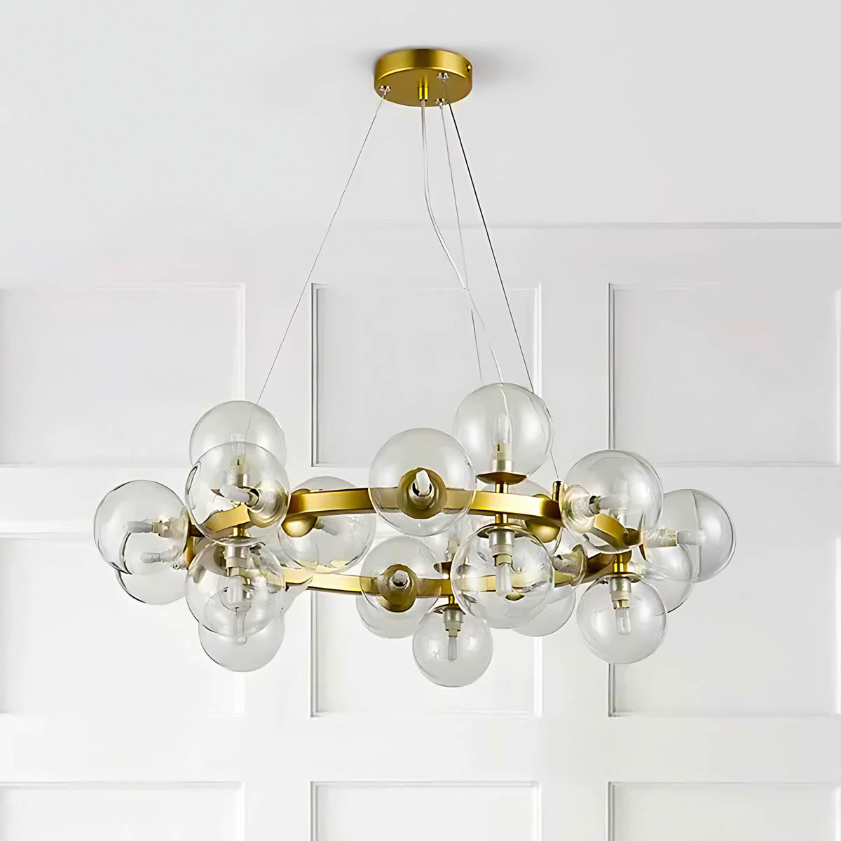Marlow Vessel Glass Cluster Chandelier — gallery image 9
